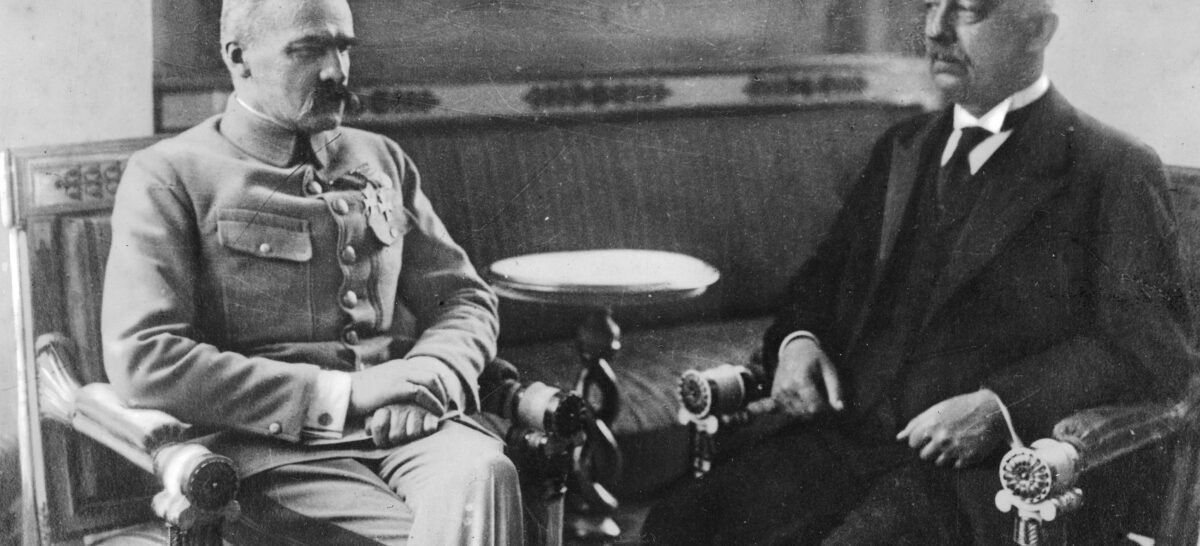 Narutowicz im Gespräch mit Marschall Piłsudski, 1922